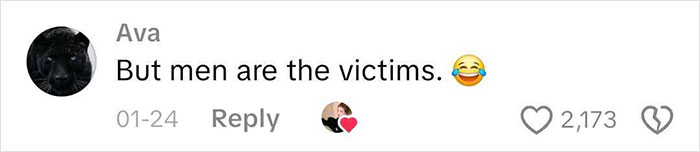 Screenshot of an online comment in an incel forum discussing men as victims, highlighting toxic forum culture.