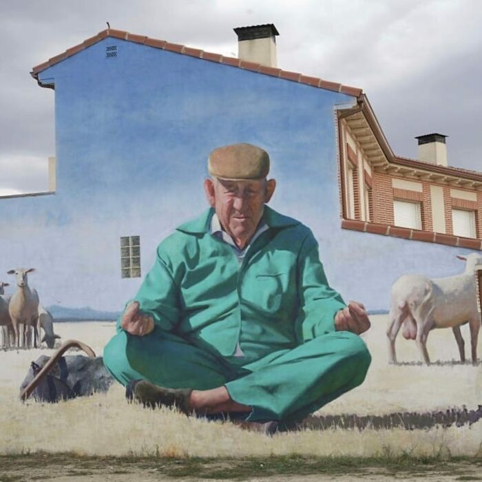 Wall In Nava De La Asunción, Segovia, Spain