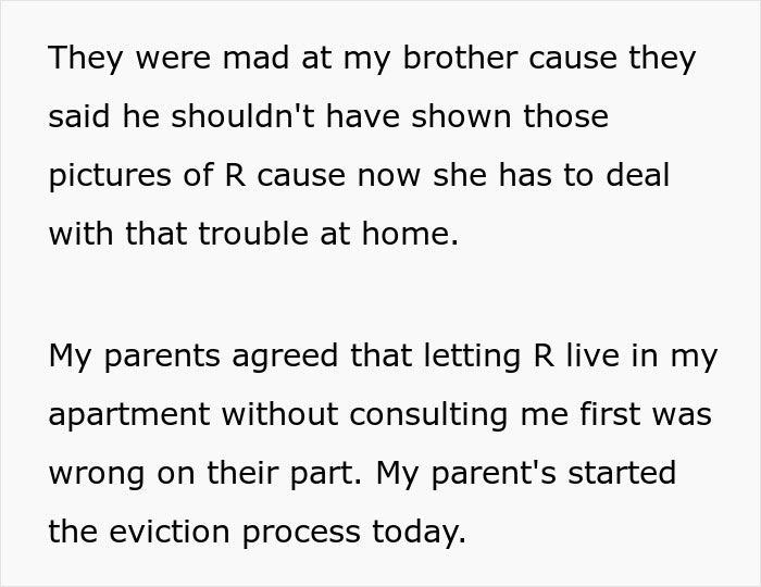 Woman surprised as roommate&rsquo;s parents use spare key to enter and act like babysitters in shared apartment.