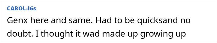 Comment on Reddit discussing a Florida man trapped in mud after vanishing on Valentine's Day following a breakup.