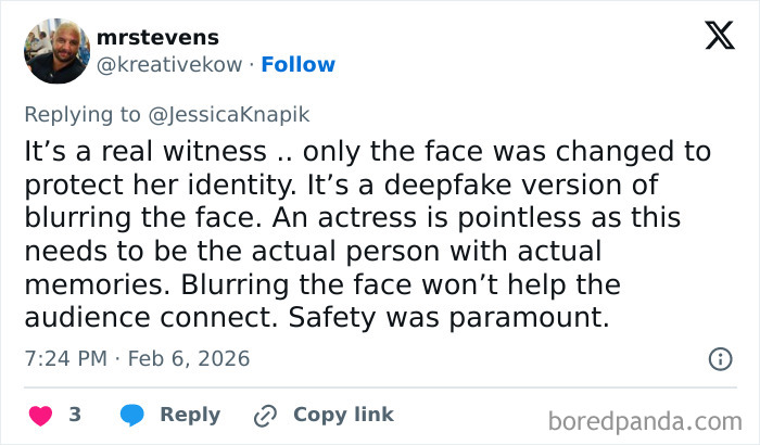 Twitter user discusses Netflix backlash over creative choices in the Lucy Letby documentary affecting viewer connection.