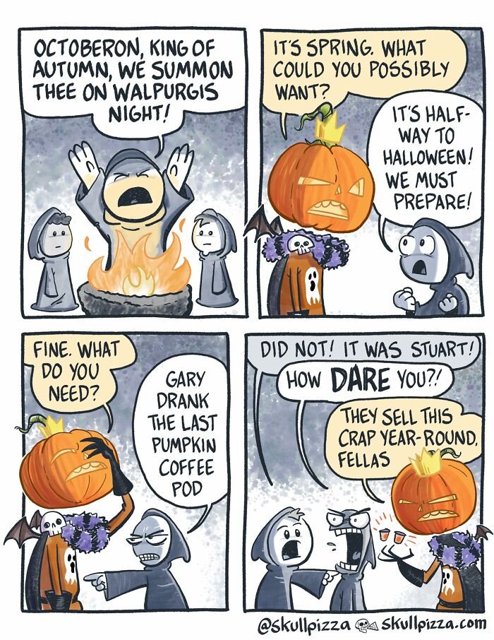 This Artist Turns Dark Humor And Strange Creatures Into Surprisingly Funny Comics (29 Pics)