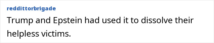 Text excerpt from forum post referencing Epstein and dissolving victims, related to sulfuric acid use on Epstein Island.