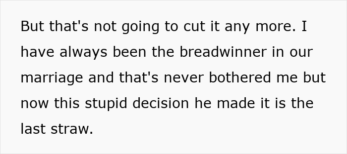 Wife horrified as jobless spouse drains emergency fund for essential World Cup expenses in a troubled marriage.