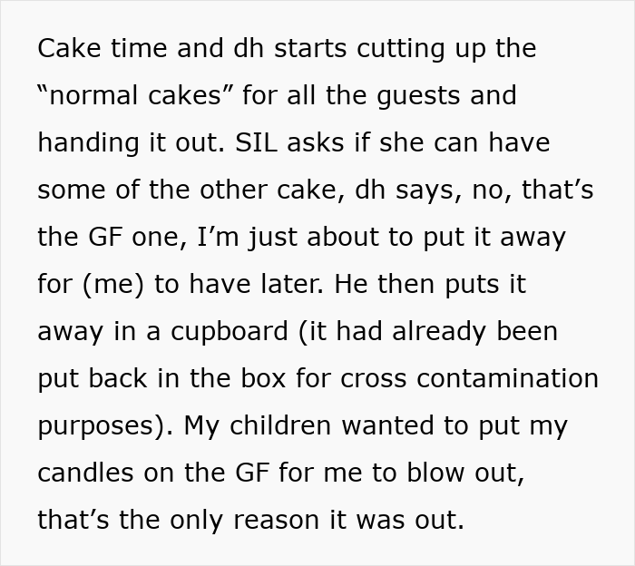 Greedy Lady Eats SIL&rsquo;s Gluten-Free Cake As It &ldquo;Looks Better,&rdquo; Sparks Drama As Hubby Scolds Her