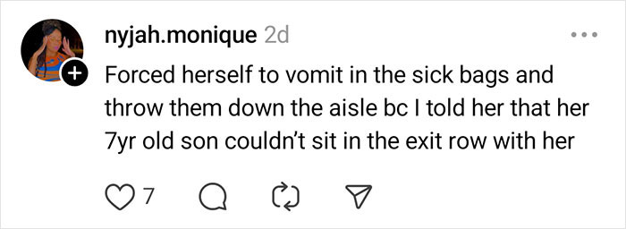 Screenshot of a social media post describing an unhinged thing a passenger did on a flight, shared by a flight attendant.