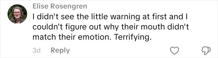 Commenter Elise Rosengren reacts to Netflix Lucy Letby documentary, noting unsettling mismatched emotions in the footage.