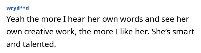 A social media comment praising Bianca Censori’s creativity and bold style amid controversy in Venice.