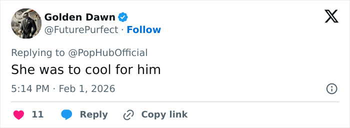 Twitter reply mentioning Lady Gaga amid Grammy performance, sparking chatter about her ties with Epstein after new files release.