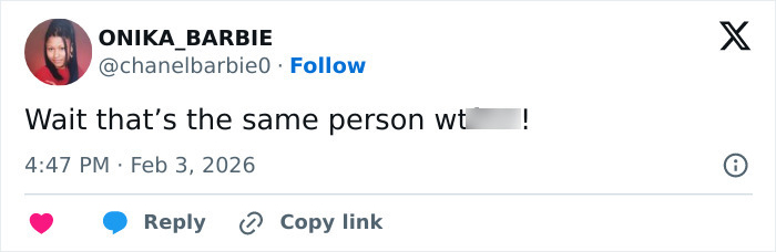 Tweet by user reacting in surprise to Bad Bunny's immaculate transformation after his historical Grammy win.