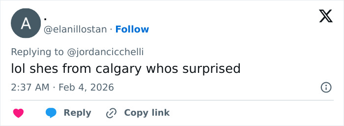 Screenshot of a tweet discussing Tate McRae being criticized over her nationality in a Team USA Olympics ad controversy.