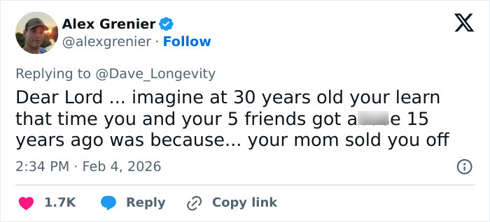 Screenshot of a tweet discussing disturbing details about Epstein's obsession with his ex-girlfriend's daughter.