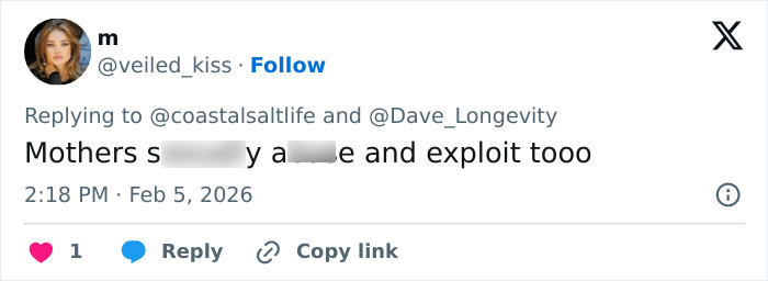 Screenshot of a Twitter reply discussing disturbing details related to Epstein's obsession with ex-girlfriend's daughter.