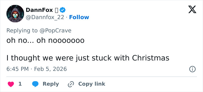 Tweet expressing disappointment about Mariah Carey's opening ceremony performance at 2026 Winter Games amid backlash over timing.