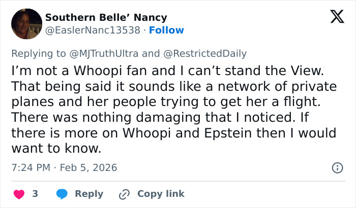 Whoopi Goldberg Explains Why Her Name Is In The Epstein Files, But Many Don't Believe Her Whoopi Goldberg Explains Why Her Name Is In The Epstein Files, But Many Don't Believe Her