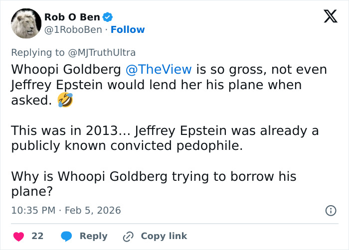 Whoopi Goldberg Explains Why Her Name Is In The Epstein Files, But Many Don't Believe Her Whoopi Goldberg Explains Why Her Name Is In The Epstein Files, But Many Don't Believe Her