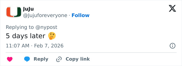 Tweet from JuJu mentioning neighbor of Nancy Guthrie and crucial information leading to police roof search.