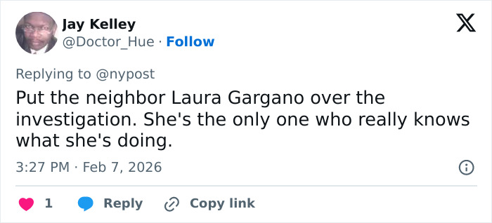 Screenshot of a social media post discussing a neighbor sharing crucial information that triggered police roof search.