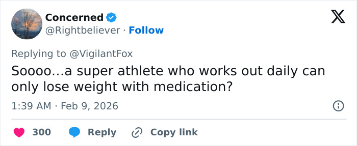 Tweet criticizing Serena Williams&rsquo; weight loss transformation and Super Bowl ad, sparking controversy online.