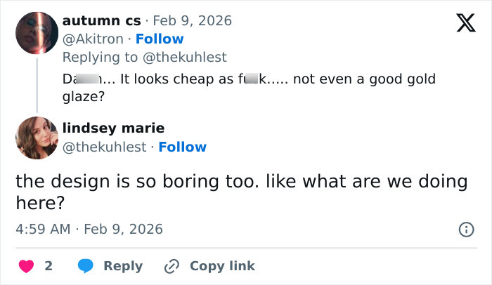 Social media comments criticizing the cheap design and quality of broken Olympian medals ordered from TEMU.