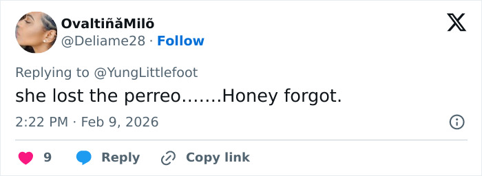 Screenshot of a social media comment criticizing Jessica Alba’s dancing during the Super Bowl Halftime Show.