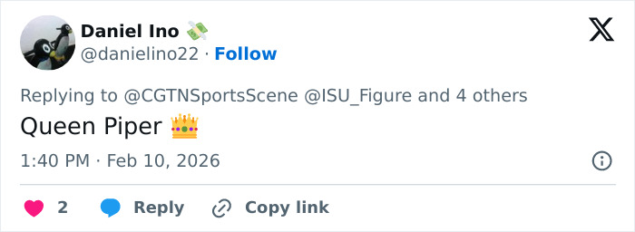 Olympic ice skater performing a routine on ice, recovering from a wardrobe malfunction during a competition.