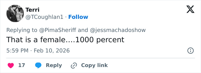 Screenshot of a Twitter reply discussing the Nancy Guthrie suspect released by the FBI from the morning of her disappearance.