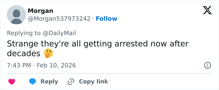 Tweet by user Morgan commenting on arrests related to crimes involving a teacher known for helping under-privileged students.