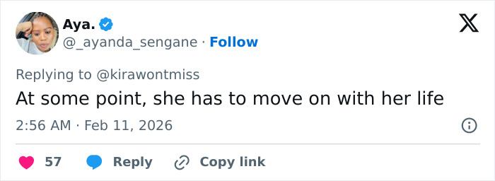 Aya replying to a tweet about Erika Kirk&rsquo;s relationship with Charlie and changes made to his office space.