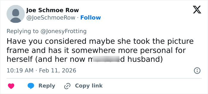 Screenshot of a social media comment discussing Erika Kirk's relationship with Charlie and office changes noticed by fans.