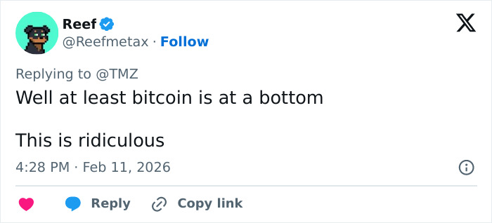 Tweet from Reefmetax commenting on bitcoin market status, highlighting bitcoin exchange and police control in a kidnapper case.