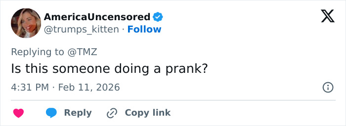 Tweet on a social media platform questioning the authenticity of a ransom note bitcoin demand as a possible prank.