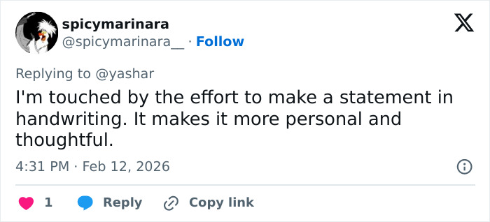 Social media post praising Katie Holmes honoring late costar James Van Der Beek with a moving handwritten letter.