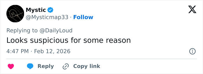 Twitter user Mystic commenting suspiciously on forensics setting up a white tent at Nancy Guthrie's home after kidnapping.