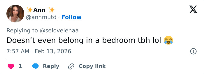 Social media user reacting to Hailey Bieber wearing lingerie at a film premiere sparking public backlash.