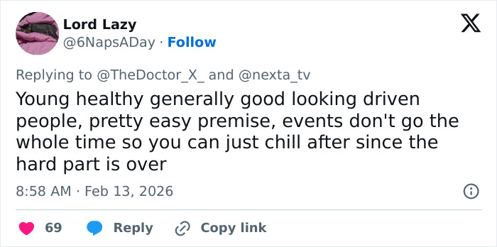 Tweet discussing young healthy athletes relaxing after events in Olympic Village amid wildly hot demand for rubbers.