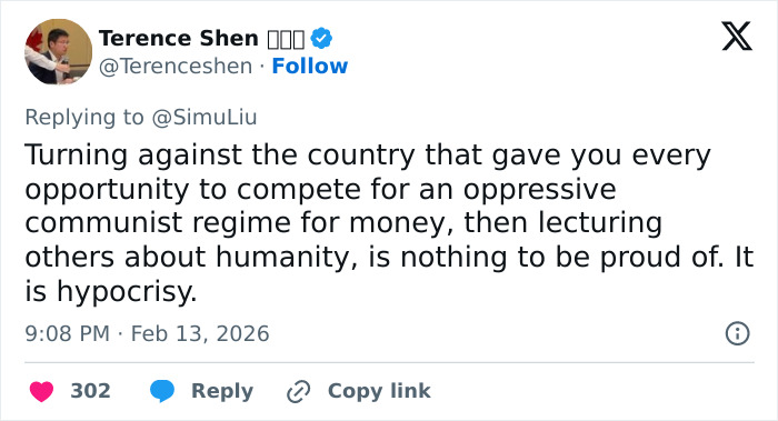Tweet discussing JD Vance’s comment and the backlash against athlete Eileen Gu’s representation in a heated debate.