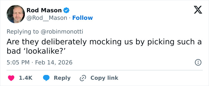 Screenshot of a Twitter reply questioning Ghislaine Maxwell&rsquo;s prison appearance and viral lookalike theory.