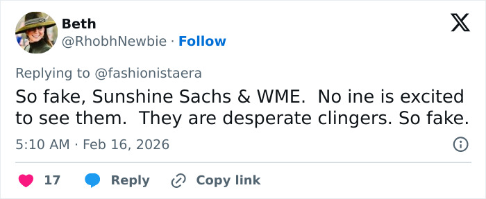 Screenshot of a tweet criticizing public figures, highlighting opinions on Prince Harry's body language at NBA All-Star Game. Screenshot of a tweet criticizing public figures, highlighting opinions on Prince Harry's body language at NBA All-Star Game.