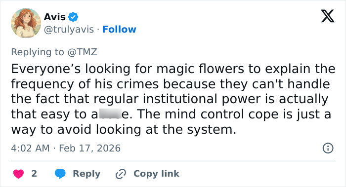 Tweet discussing Epstein emails revealing horrifying plants he grew and possible use on victims in the context of mind control theories. Tweet discussing Epstein emails revealing horrifying plants he grew and possible use on victims in the context of mind control theories.