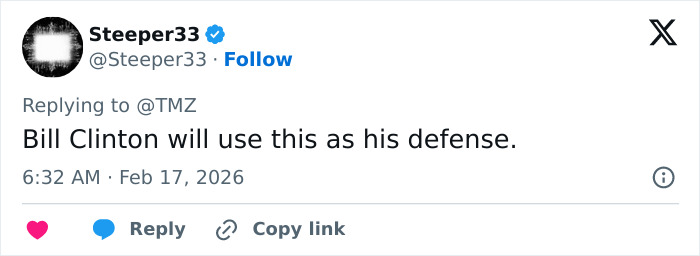 Screenshot of a social media reply commenting on Epstein emails and mentioning defense related to plants he grew. Screenshot of a social media reply commenting on Epstein emails and mentioning defense related to plants he grew.
