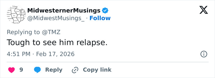 Screenshot of a social media comment detailing chaos as Shia LaBeouf breaks sobriety and gets arrested in New Orleans.