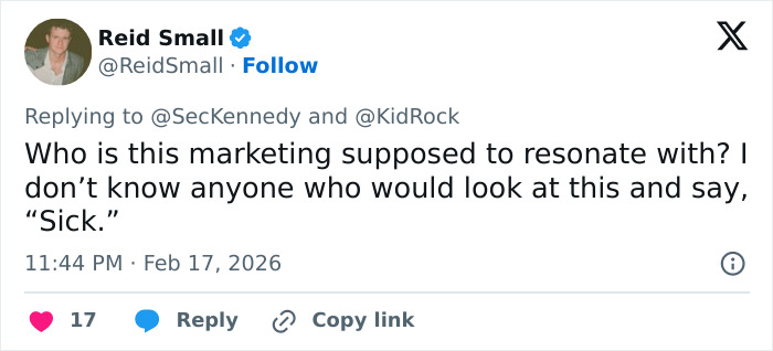 Tweet criticizing RFK Jr. and Kid Rock’s new workout video, sparking wild reactions online. Tweet criticizing RFK Jr. and Kid Rock’s new workout video, sparking wild reactions online.
