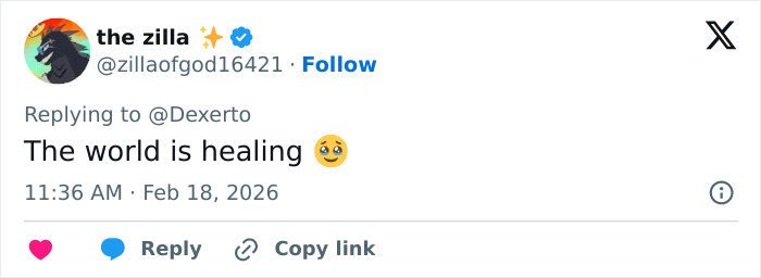 Tweet from user the zilla expressing hope with a smiling face and tear emoji, highlighting IKEA praised for baby monkey Punch gift. Tweet from user the zilla expressing hope with a smiling face and tear emoji, highlighting IKEA praised for baby monkey Punch gift.