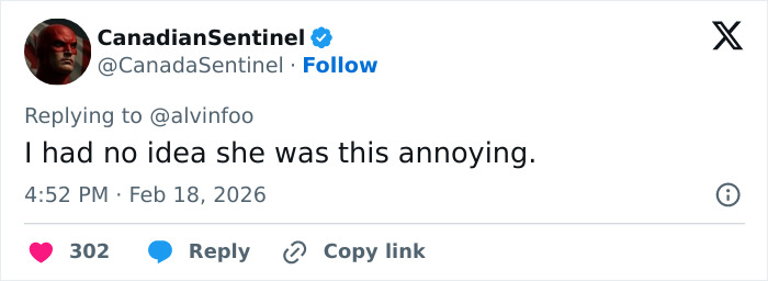 Screenshot of a social media reply criticizing Eileen Gu’s representation, linked to JD Vance’s related comment backlash.