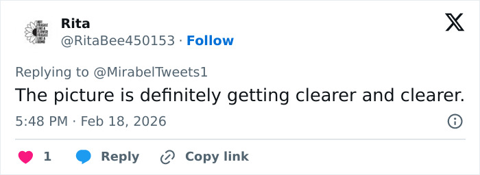 Screenshot of a tweet discussing Erika Kirk's alleged Epstein link and the viral conspiracy theories surrounding it.