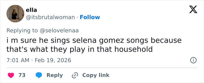 Screenshot of a social media reply discussing a claim involving a pathological liar and skepticism about a toddler son.