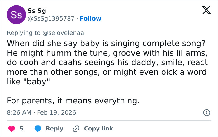 Tweet discussing skepticism around Hailey Bieber's claim about her toddler son's singing, linked to pathological liar debate.