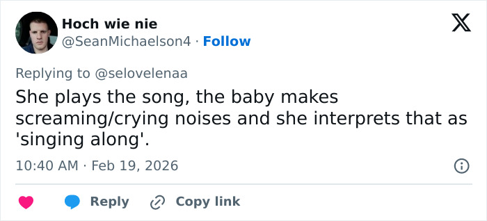 Tweet discussing skepticism about a toddler son&rsquo;s behavior related to pathological liar claims.