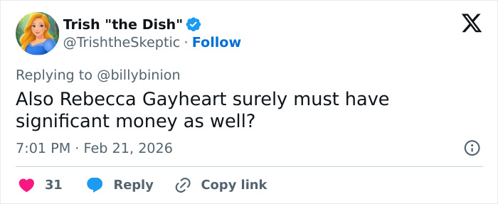 Screenshot of a Twitter reply discussing GoFundMe for Eric Dane's daughters amid backlash about rich people asking for money.